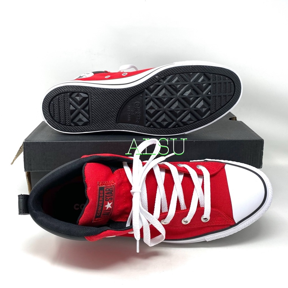 Converse Ctas Street Mid Canvas Enamel Red Men’s - Picture 2 of 10